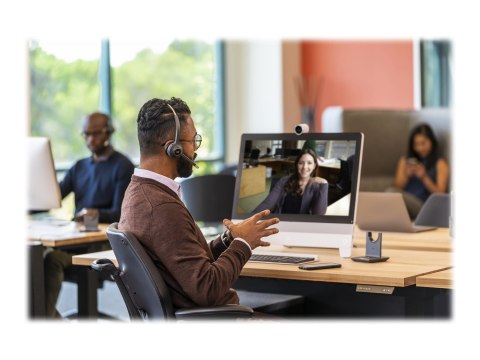 Cisco 561 Wireless Single - Słuchawka - nauszne - rozkładany - DECT 6.0 - bezprzewodowa - z Multibase Station - fabrycznie regen