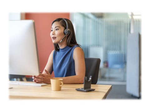 Cisco 561 Wireless Single - Słuchawka - nauszne - rozkładany - DECT 6.0 - bezprzewodowa - z Multibase Station - fabrycznie regen