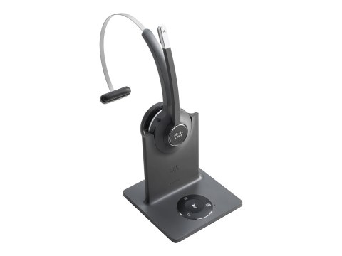 Cisco 561 Wireless Single - Słuchawka - nauszne - rozkładany - DECT 6.0 - bezprzewodowa - z Multibase Station - fabrycznie regen