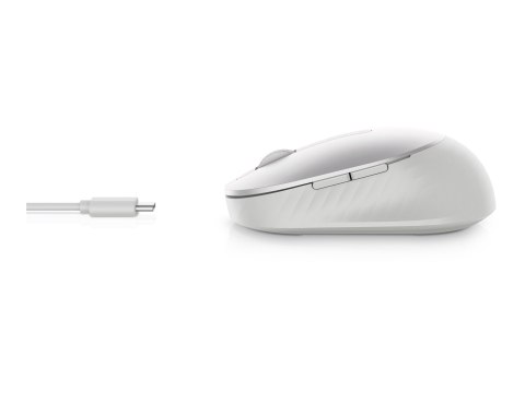 Dell Pro Premium MS7421W - Mysz - optyczna - 7 przyciski - bezprzewodowa - 2.4 GHz, Bluetooth 5.0 - platynowe srebro - z 3 lata 