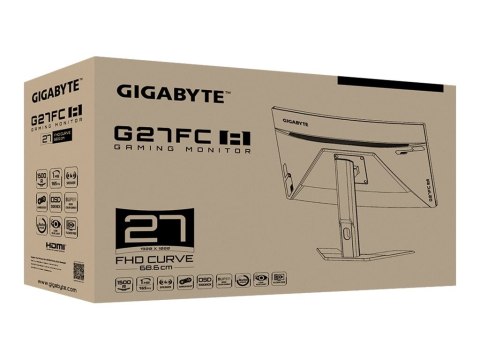 Gigabyte G27FC A - Monitor LED - zaokrąglony - 27" - 1920 x 1080 Full HD (1080p) @ 165 Hz - VA - 250 cd/m² - 3000:1 - 1 ms - 2xH