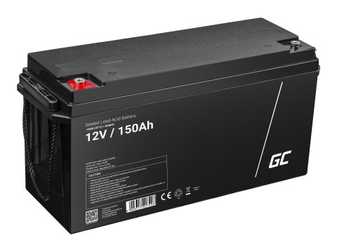 Green Cell AGM - Bateria - kwasowo-ołowiowy - 150 Ah - czarny
