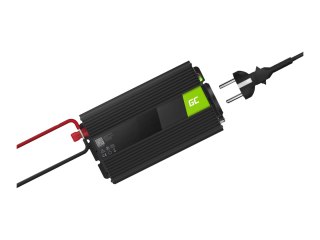 Green Cell INV04DE - Inwerter DC na AC - DC 24 V - 500 wat - złącza wyjściowe: 1 - Europa - czarny