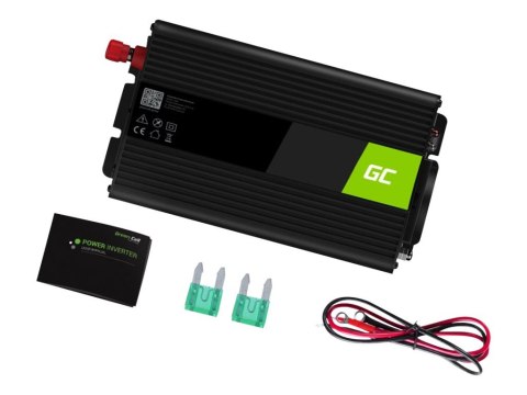 Green Cell - Inwerter DC na AC - 12 V - 300 wat - czarny