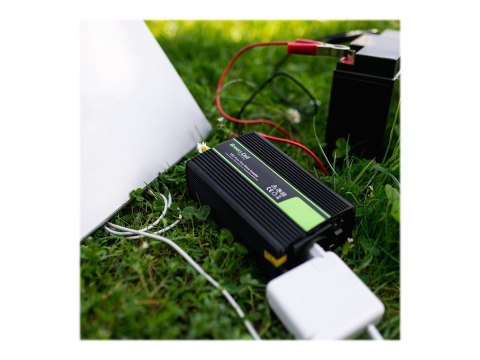 Green Cell - Inwerter DC na AC - DC 12 V - 2000 wat - złącza wyjściowe: 2 - czarny