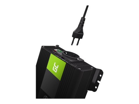 Green Cell - Inwerter DC na AC - DC 12 V - 500 wat - złącza wyjściowe: 1 - czarny