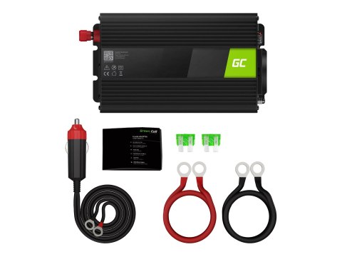 Green Cell - Inwerter DC na AC - DC 24 V - 500 wat - złącza wyjściowe: 1 - czarny