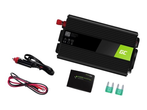 Green Cell - Inwerter DC na AC - DC 24 V - 500 wat - złącza wyjściowe: 1 - czarny