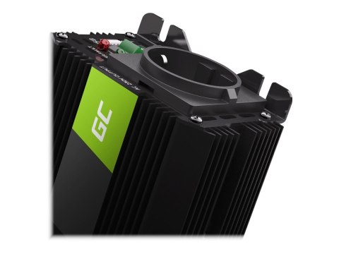 Green Cell PRO - Inwerter DC na AC - DC 12 V - 300 wat - złącza wyjściowe: 1 - czarny