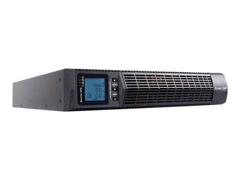 Green Cell RTII 2000VA - UPS (montowany w stojaku) - AC 110-290 V - 1800 wat - 2000 VA - 9 Ah - RS-232, USB - złącza wyjściowe: 