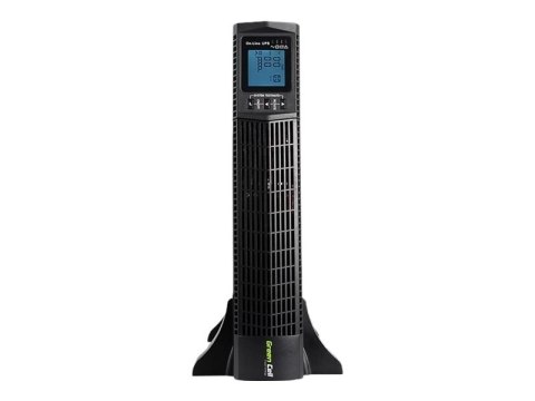 Green Cell RTII 2000VA - UPS (montowany w stojaku) - AC 110-290 V - 1800 wat - 2000 VA - 9 Ah - RS-232, USB - złącza wyjściowe: 