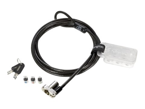 Kensington Universal 3-in-1 Keyed Laptop Lock - Standard Keyed - Linka blokady - 1.8 m