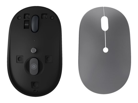 Lenovo Go - Mysz - ergonomiczna - prawo i leworęczna - niebieska optyczna - 5 przyciski - bezprzewodowa - 2.4 GHz - odbiornik be
