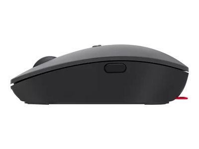 Lenovo Go - Mysz - ergonomiczna - prawo i leworęczna - niebieska optyczna - 5 przyciski - bezprzewodowa - 2.4 GHz - odbiornik be
