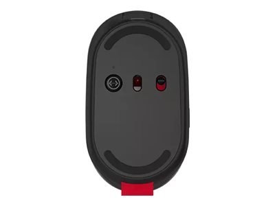 Lenovo Go - Mysz - ergonomiczna - prawo i leworęczna - niebieska optyczna - 5 przyciski - bezprzewodowa - 2.4 GHz - odbiornik be