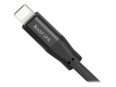 Silicon Power Boost Link PET LK35AL - Kabel Lightning - Lightning męski do USB męski - 1 m - ekranowana - czarny