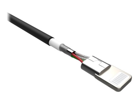 Silicon Power Boost Link PVC LK15AL - Kabel Lightning - Lightning męski do USB męski - 1 m - ekranowana - czarny