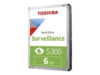 Toshiba S300 Surveillance - Dysk twardy - 6 TB - wewnętrzny - 3,5" - SATA 6Gb/s - 5400 obr/min - bufor: 256 MB
