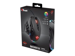 Trust GXT 970 Morfix Customisable - Mysz - ergonomiczna - praworęczna - optyczna - 14 przyciski - przewodowa - USB 2.0