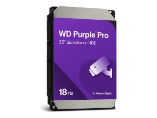 WD Purple Pro WD181PURP - Dysk twardy - 18 TB - wewnętrzny - 3,5" - SATA 6Gb/s - 7200 obr/min - bufor: 512 MB