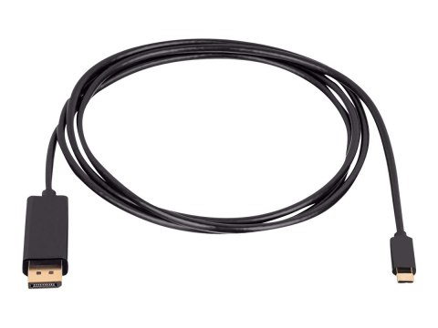Akyga AK-AV-16 - Kabel przejściowy - USB-C (M) do DisplayPort 20-pin (M) - 1.8 m - obsługa 4K 60 Hz - czarny