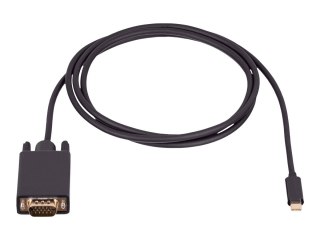 Akyga AK-AV-17 - Kabel przejściowy - USB-C (M) do 15 pin D-Sub (DB-15) (M) - 1.8 m - 1080p z obsługą 60 Hz - czarny
