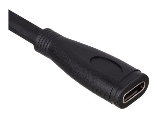 Akyga AK-USB-32 - Przedłużacz kabla USB - USB-C (M) do USB-C (F) - USB 3.2 Gen 2 - 20 V - 5 A - 30 cm - obsługa 4K - czarny
