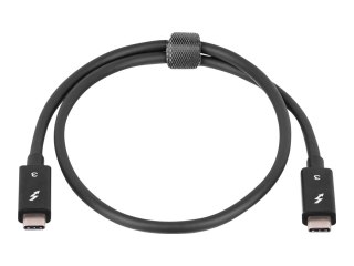 Akyga AK-USB-33 - Kabel USB - USB-C (M) do USB-C (M) - Thunderbolt 3 - 20 V - 5 A - 50 cm - pasywny - czarny
