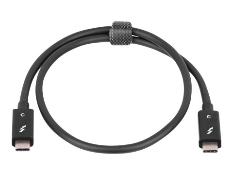 Akyga AK-USB-33 - Kabel USB - USB-C (M) do USB-C (M) - Thunderbolt 3 - 20 V - 5 A - 50 cm - pasywny - czarny