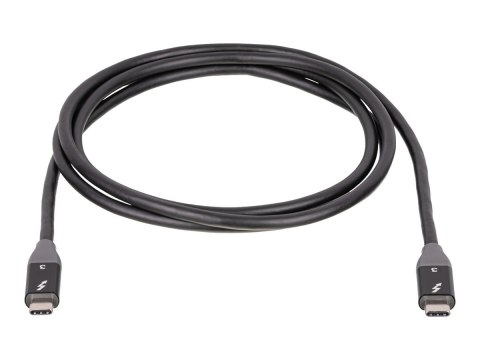 Akyga AK-USB-34 - Kabel Thunderbolt - USB-C (M) do USB-C (M) - Thunderbolt 3 - 20 V - 5 A - 1.5 m - aktywny - czarny