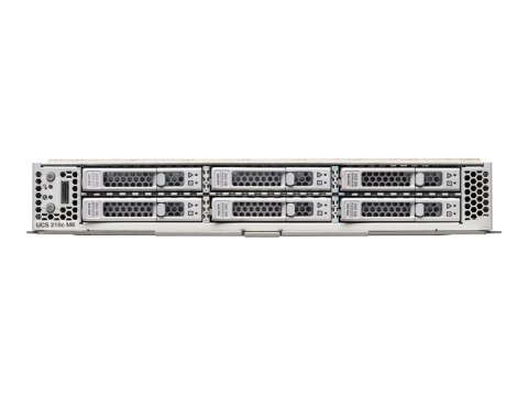 Cisco UCS 210c M6 - Serwer - węzeł komputerowy bez CPU - RAM 0 GB - SATA/SAS/PCI Express - wymiana podczas pracy 2,5" liczba wnę