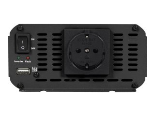 EnerGenie EG-PWC1200-01 - Inwerter DC na AC - DC 12 V - 1200 wat - złącza wyjściowe: 2