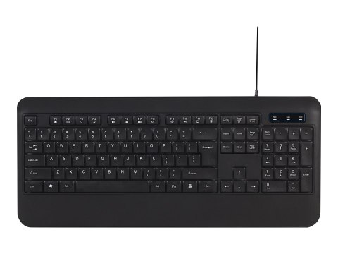 Gembird KB-UML-03 - Klawiatura - podświetlenie - USB - QWERTY - US - czarny - kolorowe pudełko