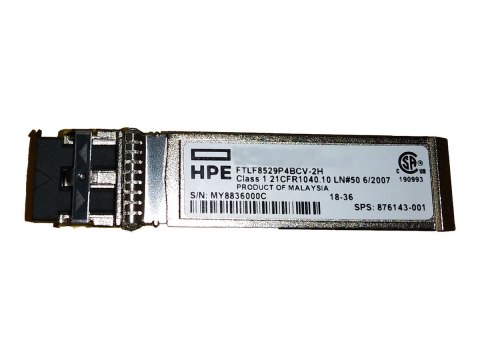 HPE - Licencja aktualizacji - 8 x złącze światłowodowe 16 Gb Short Wave SFP28 Fibre Channel - z 8 x urządzenie nadawczo-odbiorcz