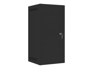Lanberg - Stojak szafa - do montażu na ścianie - czarny, RAL 9004 - 12U - 10"