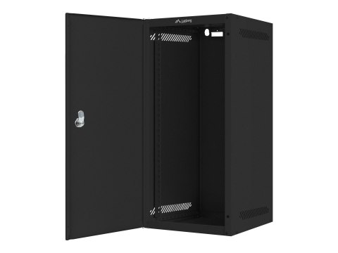 Lanberg - Stojak szafa - do montażu na ścianie - czarny, RAL 9004 - 12U - 10"