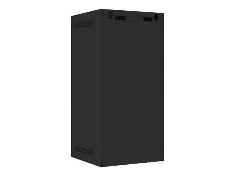 Lanberg - Stojak szafa - do montażu na ścianie - czarny, RAL 9004 - 12U - 10"