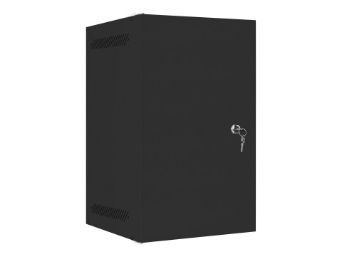 Lanberg - Stojak szafa - do montażu na ścianie - czarny, RAL 9004 - 9U - 10"