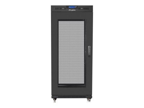 Lanberg - Stojak szafa - z 4 wentylatory chłodzące, wyświetlacz - czarny, RAL 9004 - 27U - 19"