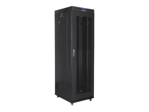 Lanberg - Stojak szafa - z 4 wentylatory chłodzące, wyświetlacz - czarny, RAL 9004 - 42U - 19"