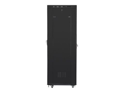 Lanberg - Stojak szafa - z 4 wentylatory chłodzące, wyświetlacz - czarny, RAL 9004 - 42U - 19"