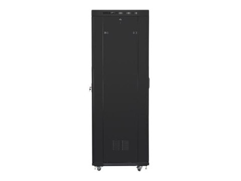 Lanberg - Stojak szafa - z 4 wentylatory chłodzące, wyświetlacz - czarny, RAL 9004 - 42U - 19"