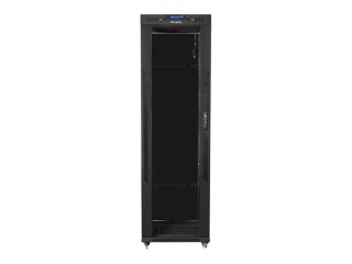 Lanberg - Stojak szafa - z 4 wentylatory chłodzące, wyświetlacz - czarny, RAL 9004 - 42U - 19"