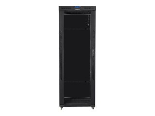 Lanberg - Stojak szafa - z 4 wentylatory chłodzące, wyświetlacz - czarny, RAL 9004 - 42U - 19"