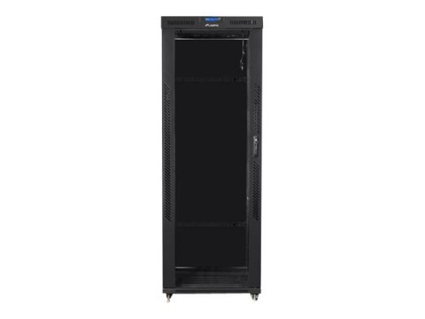 Lanberg - Stojak szafa - z 4 wentylatory chłodzące, wyświetlacz - czarny, RAL 9004 - 42U - 19"