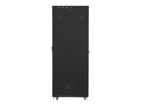 Lanberg - Stojak szafa - z 4 wentylatory chłodzące, wyświetlacz - czarny, RAL 9004 - 47U - 19"