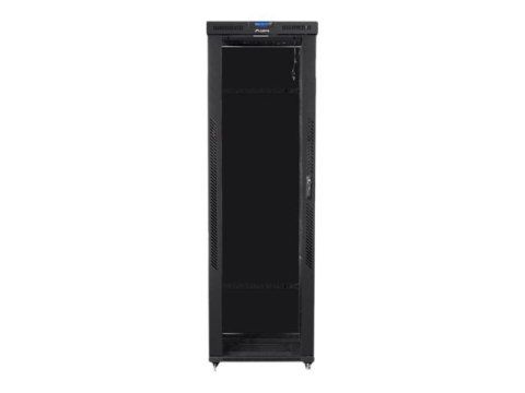 Lanberg - Stojak szafa - z 4 wentylatory chłodzące, wyświetlacz - czarny, RAL 9004 - 47U - 19"