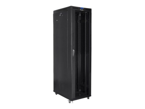 Lanberg - Stojak szafa - z 4 wentylatory chłodzące, wyświetlacz - czarny, RAL 9004 - 47U - 19"