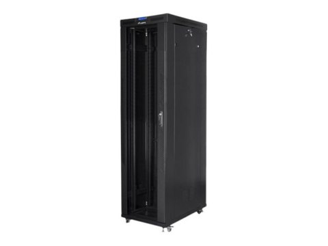 Lanberg - Stojak szafa - z 4 wentylatory chłodzące, wyświetlacz - czarny, RAL 9004 - 47U - 19"
