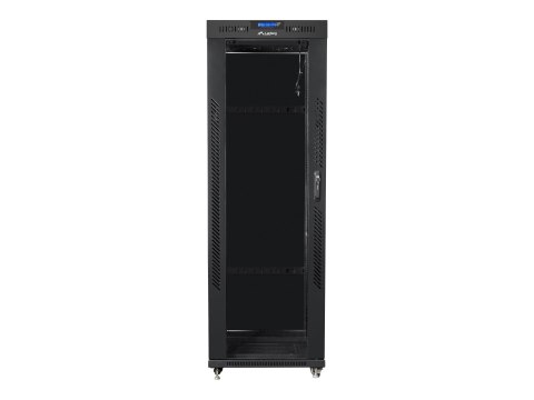 Lanberg - Stojak szafa - z wyświetlacz, 4 wentylatory chłodzące - czarny, RAL 9004 - 37U - 19"